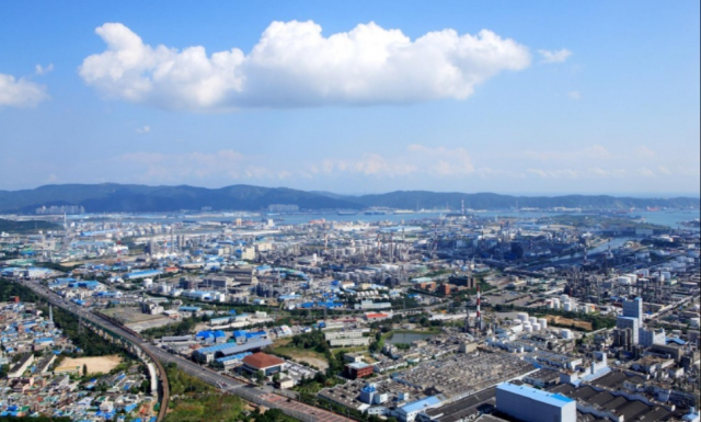울산미포국가산업단지 전경. 부산일보DB
