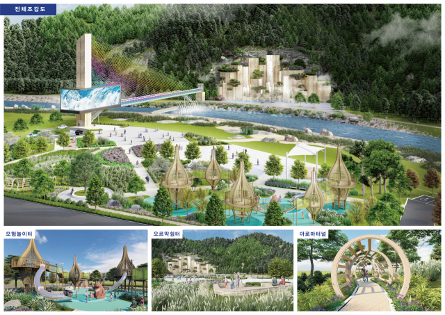 불빛 공원 조감도. 양산시 제공