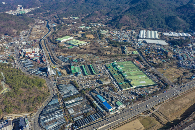 부산 해운대구 센텀2지구 도시첨단산업단지가 조성될 일대 모습. 부산일보DB