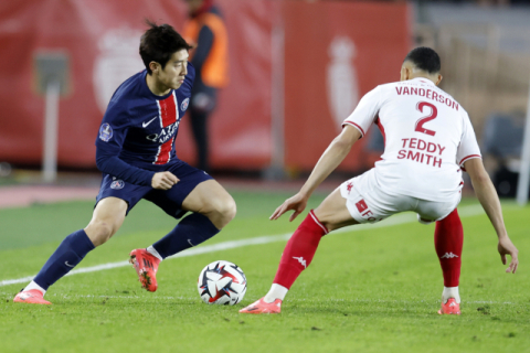 교체 투입 PSG 이강인, AS모나코전 결승포 도움