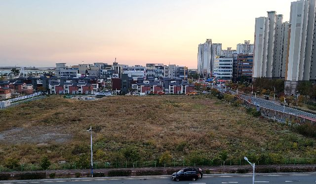 부산남고 강서구 신축 교사가 들어설 부산 강서구 명지동 부지. 부산일보DB