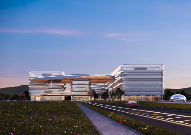 부산 강서구 에코델타시티(EDC)그린데이터센터집적단지 입주 예정 기업의 데이터센터 조감도. 부산시 제공