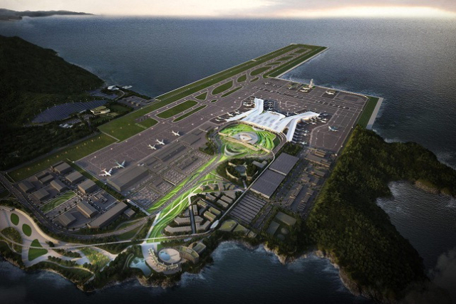 가덕신공항(1단계) 조감도. 부산시 제공
