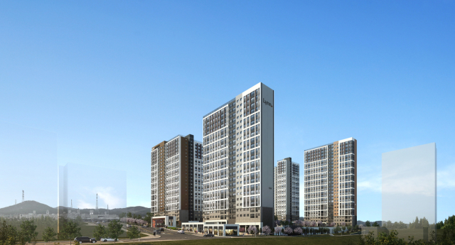 우미건설이 부산 기장군 장안택지개발지구 B-1 블록에 공급하는 ‘부산 장안지구 우미린 프리미어’가 25일 견본주택을 개관한다. 지하 2층~지상 25층, 총 4개 동에 전용면적 59~84㎡, 총 419세대 규모로 오는 29일 1순위 청약을 계획하고 있다. 해당 아파트의 조감도. 우미건설 제공