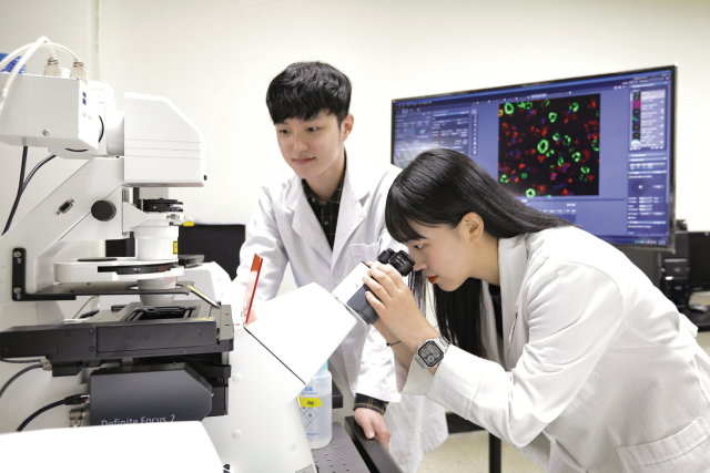 부산대 내 연구실에서 연구를 진행 중인 학생들의 모습. 부산대 제공