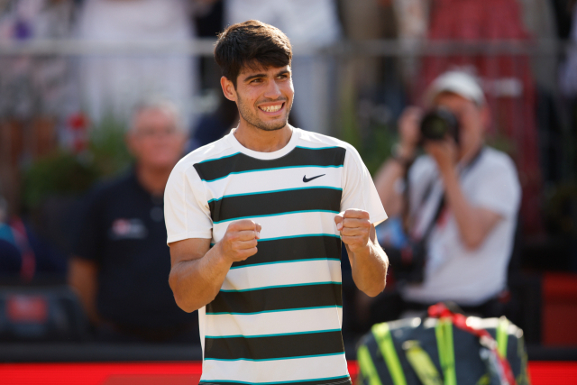 ATP 투어 이상급 단식 대회서 250승을 달성한 알카라스. AFP연합뉴스