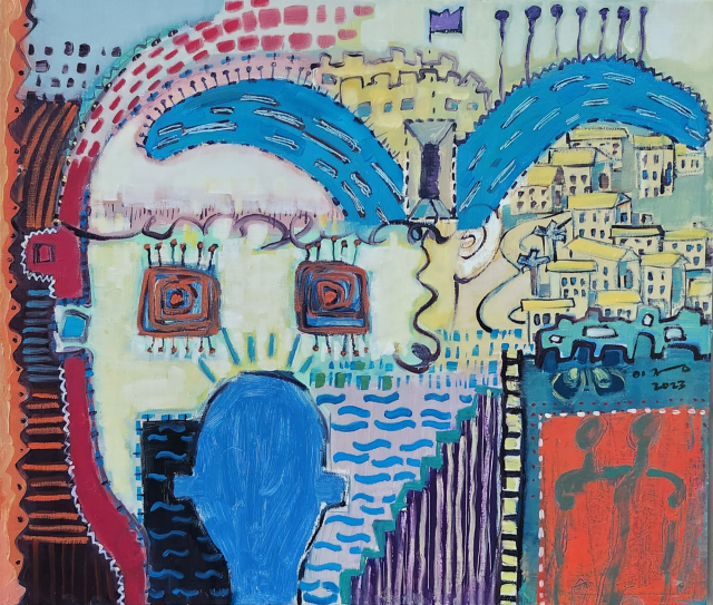 제45회 부산미술제에 출품된 서양화가 임이정 작품. 부산미술협회 제공