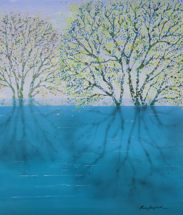 제45회 부산미술제에 출품된 서양화가 김종택 작품. 부산미술협회 제공