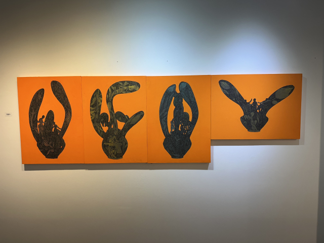 화인 초대 기획전 ‘5인의 동행’에서 전시 중인 김종구 작가 작품. 김은영 기자