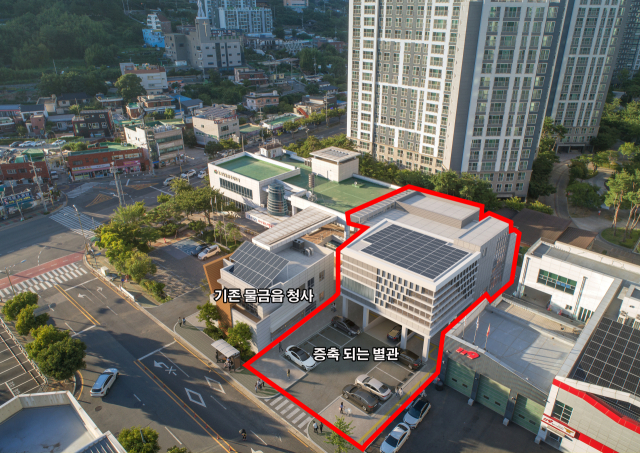 이달 말 착공되는 물금읍 행정복지센터 별관 조감도. 양산시 제공