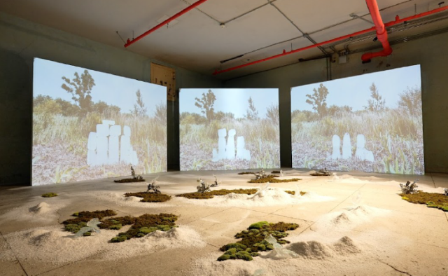 루미네아(LUMINEA) 팀의 설치 전경. 부산시 제공