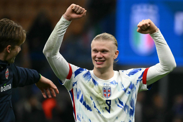 2026 북중미 월드컵 유럽 예선에서 무려 16골을 뽑아낸 노르웨이의 엘링 홀란. AFP연합뉴스