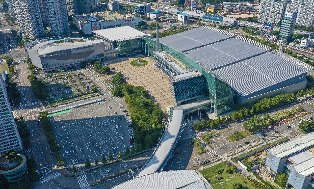 부산 해운대구 벡스코 제3전시장 예정 부지와 일대 전경. 김종진 기자 kjj1761@