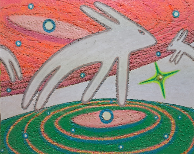 김남진, 우주토끼, 2025. 갤러리 아트숲 제공