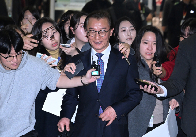 전재수 전 해양수산부 장관이 지난 11일 ‘유엔해양총회’ 유치 활동을 마치고 귀국하는 모습. 연합뉴스