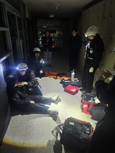 동의과학대학교 응급구조과, 야간 환자 응급상황 대응훈련