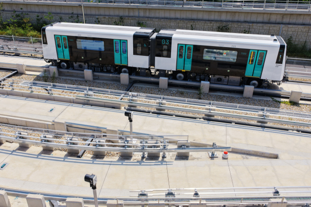 양산선이 2일부터 개통 마지막 단계인 철도종합시험운행에 들어갔다. 양산시 제공
