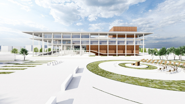 진주시 남강변 다목적 문화센터 조감도. 진주시 제공