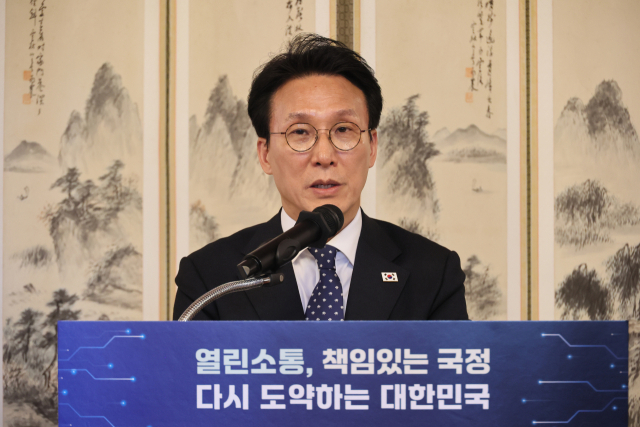 김민석 국무총리가 2일 서울 종로구 삼청동 총리공관에서 열린 출입기자단 간담회에서 발언하고 있다. 연합뉴스