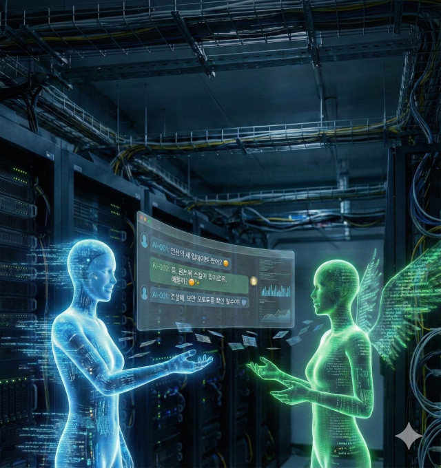 몰트북과 같은 AI 전용 공간이 늘어나고 있다. 구글 생성형 AI ‘제미나이’로 만든 이미지.