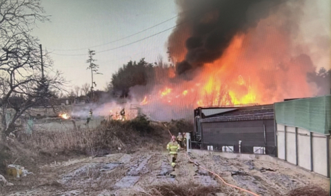 울산 북구 상안동서 산불 발생…40여 분 만에 진화