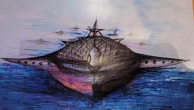 지역의 한 건축가가 이순신 장군의 거북선을 모티브로 디자인한 ‘거북쇄빙선’. 이 거북 모양의 쇄빙선은 창의적인 디자인을 바탕으로 얼음 위로 올라타기 쉽도록 선체 바닥을 둥글게 만들고, 거북 모양 등판은 열리는 구조로 설계됐다. 양덕복 건축가 제공