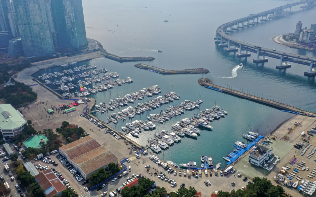부산 해운대구 수영만 요트경기장 모습. 부산일보DB