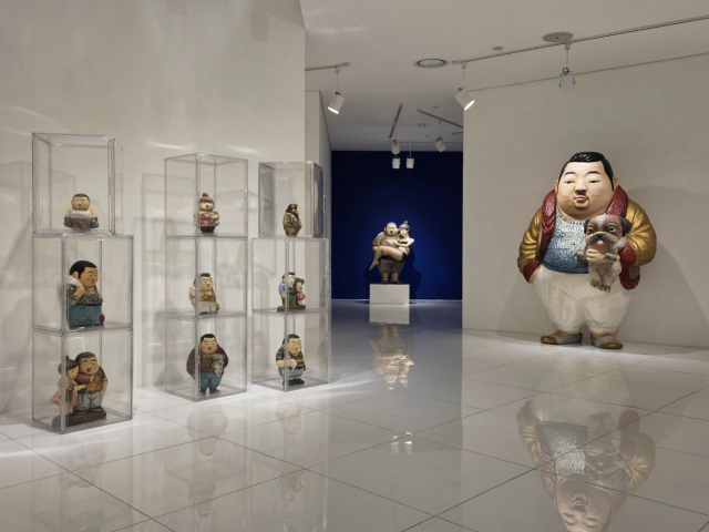 김원근 개인전 ‘춘식이의 봄’ 설치 모습. 갤러리마레 제공