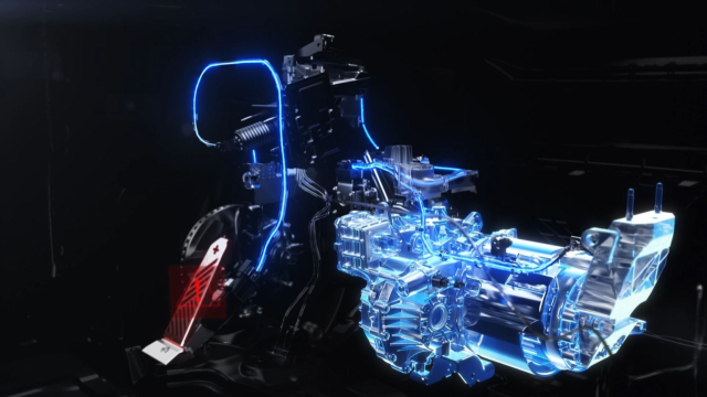 기아 ‘EV5’의 페달 오조작 안전 보조(PMSA) 기술이 작동돼 구동 모터 토크가 제한되는 장면.기아 제공