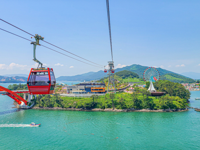 사천바다케이블카 모습. 사천시 제공
