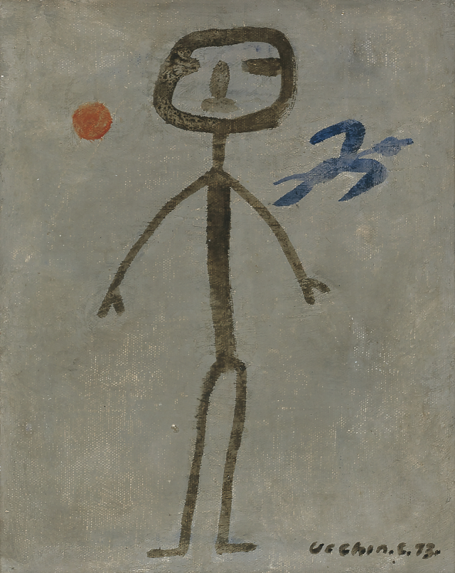 장욱진 '자화상'(1973). 오케이앤피 제공