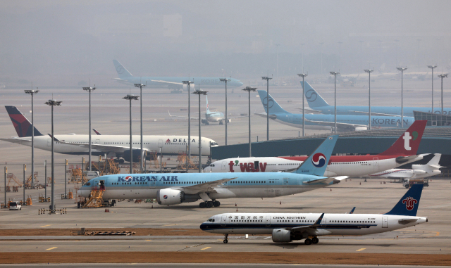 인천국제공항 계류장 모습. 연합뉴스