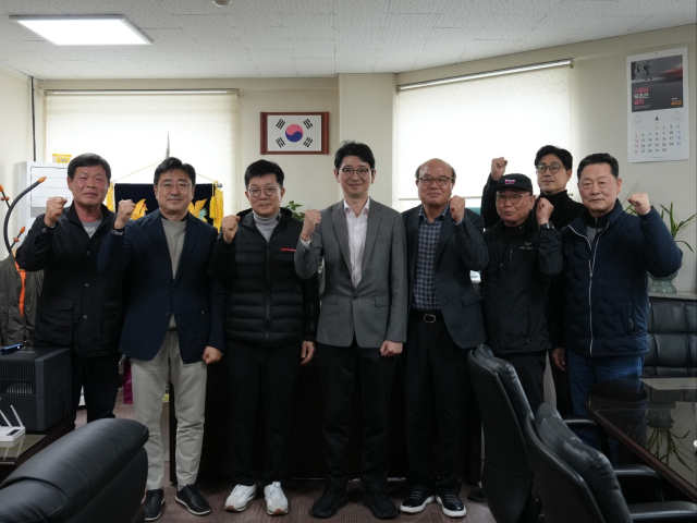 1일 주진우 의원은 부산택시운송사업조합을 찾아 임직원들과 간담회를 가졌다. 캠프 제공