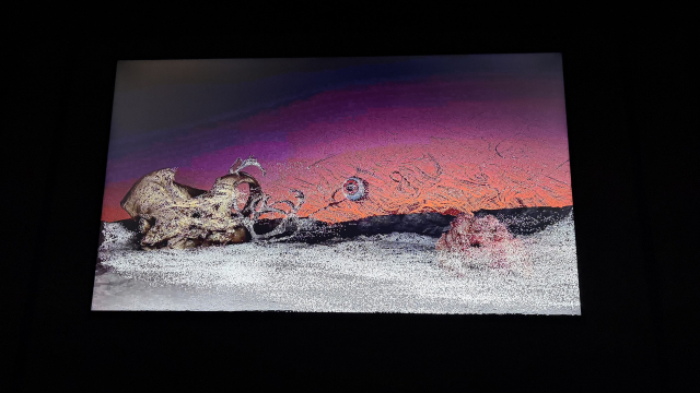 강이연 작가의 '슈퍼포지션 2.0'(Superposition 2.0), 무빙 이미지, 모션 그래픽, 2분, 2026. 김은영 기자 key66@