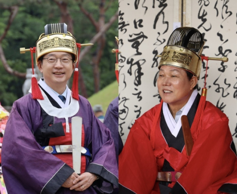 김경수-박완수 춘향대제 나란히 봉행