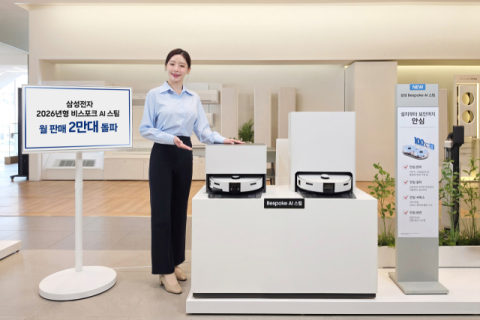 삼성전자 ‘비스포크 AI 스팀’ 로봇청소기, 월 2만 대 돌파