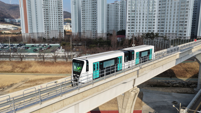 경남도로부터 도시철도운송 사업 면허를 발급받은 양산선. 양산시 제공
