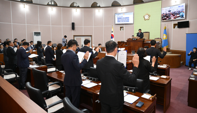 제10대 거제시의회는 지난 1일 개원식을 갖고 본격적인 활동에 돌입했다. 사무국 제공
