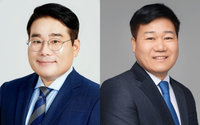 이재용 더불어민주당 금정지역위원장(왼쪽), 이정식 더불어민주당 연제지역위원장.