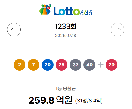 동행복권 사이트.