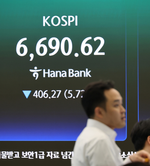 코스피 5% 이상 급락 마감