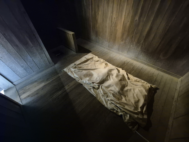 지난 2일 일본 군마현 중감방자료관에 재현된 특별병실(중감방)의 내부 모습.