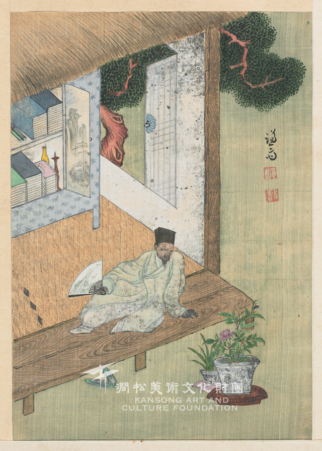 정선, 《경교명승첩》 중 '독서여가'. ⓒ간송미술문화재단, 대구간송미술관 제공