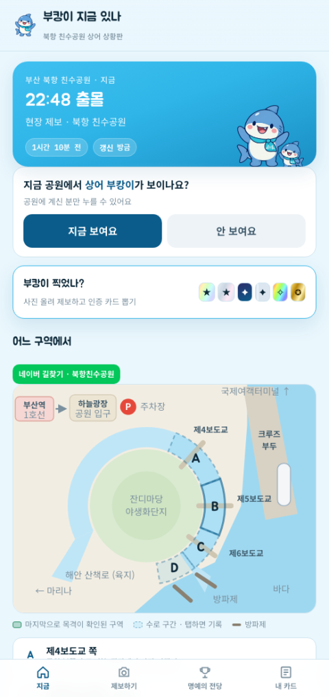 국립부경대생, ‘부캉이 지금 있나’ 실시간 제보 서비스 개발