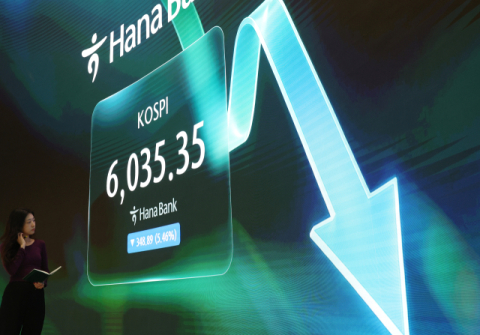 닷새째 추락한 코스피, 6000선 겨우 버텼다